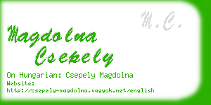 magdolna csepely business card